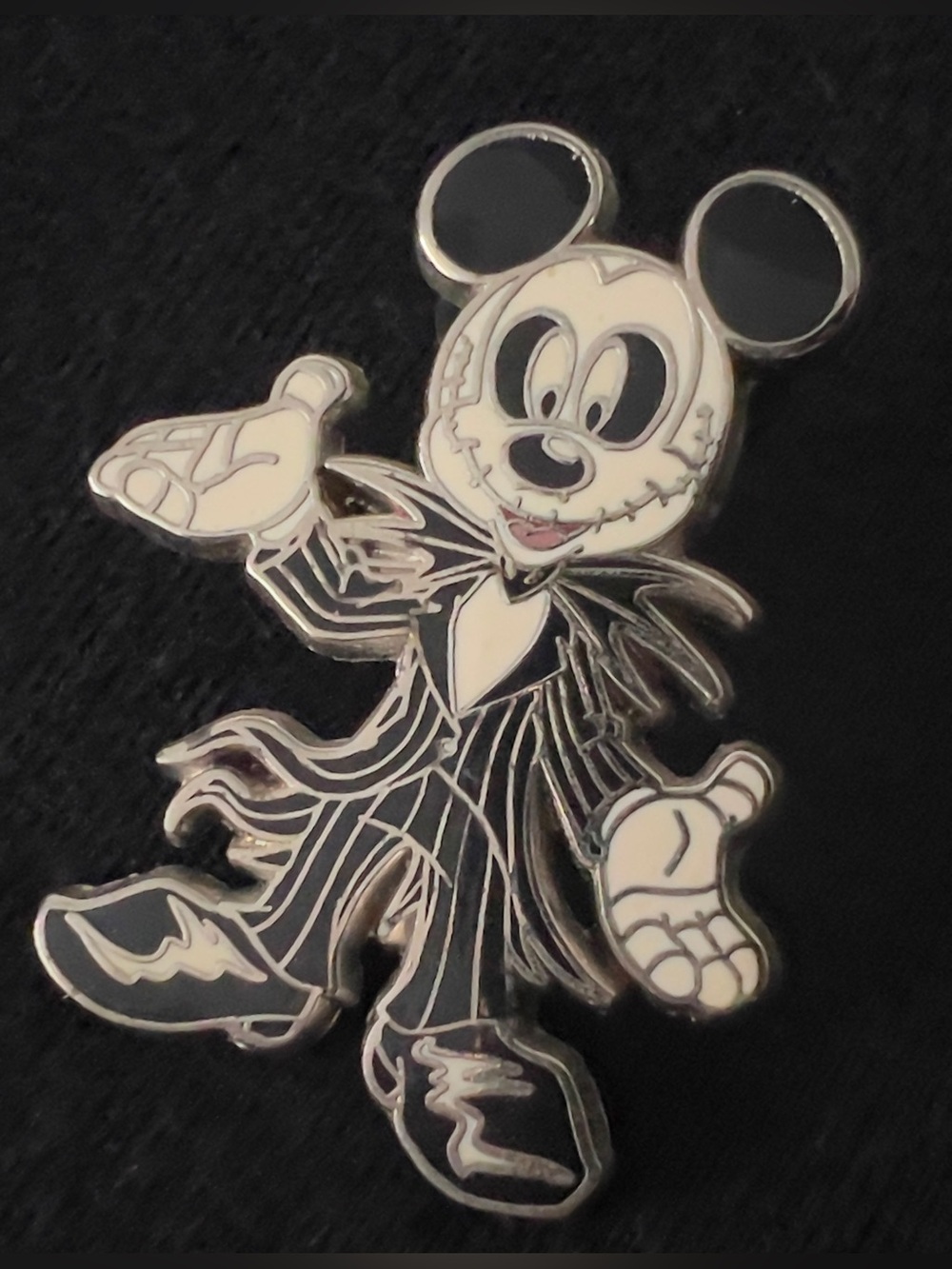 Mickey Mouse Jack Skellington Pin